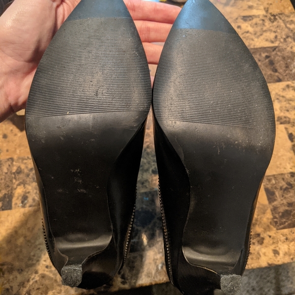 Black stilletto boots, size 9. - Picture 4 of 6